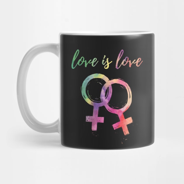 Love is Love Gay Femme Rainbow by IllustratedActivist